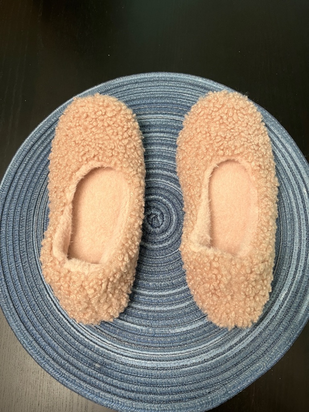 HUE Pink Sherpa Slip-On House Slippers